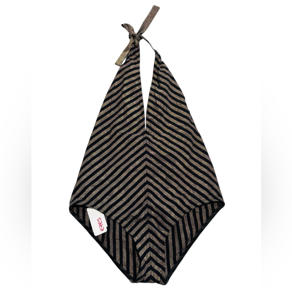 ERES***Gold/Black Halter-Neck One-Piece Swimsuit**US 10***$580 - Picture 3 of 8